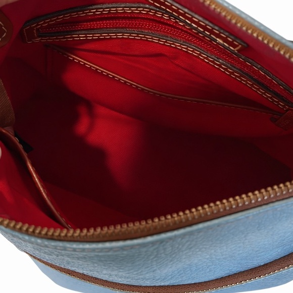 Dooney & Bourke Sky Blue Leather Crossbody Bag - Picture 3 of 3